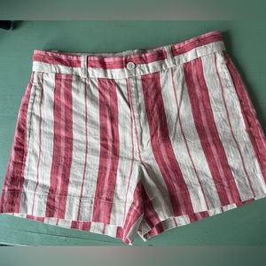 Ralph Lauren Sport linen cotton blend short striped size 4